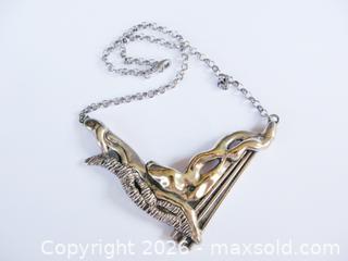 MaxSold Auction: Signed Modernist Abstract Sterling Silver Gilt Necklace  - Aurora (Ontario, Canada) PARTNER MANAGED Downsizing Online Auction - Murray Drive