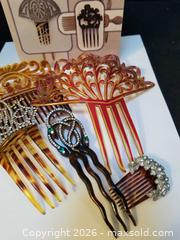 MaxSold Auction: Softbound Book "Collector's Guide To Hair Combs" & 5 Antique/Vintage Combs  - Aurora (Ontario, Canada) PARTNER MANAGED Downsizing Online Auction - Murray Drive