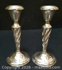 MaxSold Auction: Sterling Candlesticks - Twisted Columns  - Aurora (Ontario, Canada) PARTNER MANAGED Downsizing Online Auction - Murray Drive