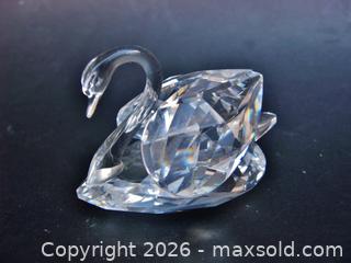 MaxSold Auction: Three Crystal Swans, Two Swarovski   - Aurora (Ontario, Canada) PARTNER MANAGED Downsizing Online Auction - Murray Drive
