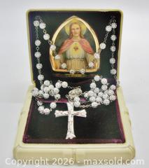 MaxSold Auction: Vintage Celuloid Box With Sterling Silver Rosary - Aurora (Ontario, Canada) PARTNER MANAGED Downsizing Online Auction - Murray Drive