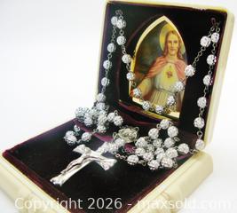 MaxSold Auction: Vintage Celuloid Box With Sterling Silver Rosary - Aurora (Ontario, Canada) PARTNER MANAGED Downsizing Online Auction - Murray Drive