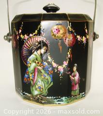 MaxSold Auction: Vintage Geisha Paper Lanterns Biscuit Barrel  - Aurora (Ontario, Canada) PARTNER MANAGED Downsizing Online Auction - Murray Drive