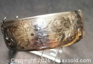 MaxSold Auction: Vintage  Sterling Bangle Bracelet  - Aurora (Ontario, Canada) PARTNER MANAGED Downsizing Online Auction - Murray Drive