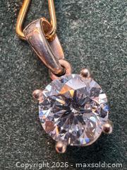 MaxSold Auction: 10K Lab Diamond(1.03ct) Pendant  - Toronto (Ontario, Canada) PARTNER MANAGED Downsizing Online Auction - Younge Street
