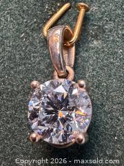 MaxSold Auction: 10K Lab Diamond(1.03ct) Pendant  - Toronto (Ontario, Canada) PARTNER MANAGED Downsizing Online Auction - Younge Street