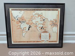 MaxSold Auction: Coffee map of the World - Russell (Ontario, Canada) SELLER MANAGED Downsizing Online Auction - Craig Street