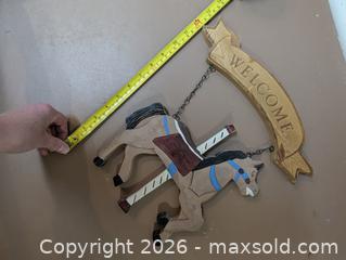 MaxSold Auction: Horse welcome sign - Russell (Ontario, Canada) SELLER MANAGED Downsizing Online Auction - Craig Street