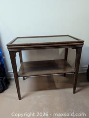 MaxSold Auction: Wood & Glass end table - Russell (Ontario, Canada) SELLER MANAGED Downsizing Online Auction - Craig Street