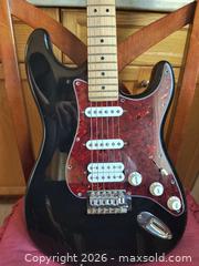 MaxSold Auction: Fender MIM Stratocastor Custom With Affinanty Telecastor Maple Neck  - Kingston (Ontario, Canada) SELLER MANAGED Downsizing Online Auction - Railway Street