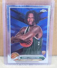 MaxSold Auction: Chris Livingston Topps Chrome Basketball Card - South Frontenac (Ontario, Canada) SELLER MANAGED Downsizing Online Auction - Battersea Road