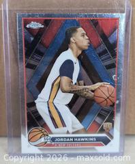 MaxSold Auction: Jordan Hawkins Topps Chrome Basketball Card  - South Frontenac (Ontario, Canada) SELLER MANAGED Downsizing Online Auction - Battersea Road