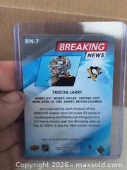 MaxSold Auction: Tristan Jarry Holo Refractor Blue ice hockey card mint - South Frontenac (Ontario, Canada) SELLER MANAGED Downsizing Online Auction - Battersea Road