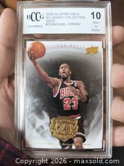 MaxSold Auction: BCCG Graded Gem Mint 10 Gold Upper Deck Michal Jordan Basketball Card - Kingston (Ontario, Canada) SELLER MANAGED Reseller Online Auction - Railway Street