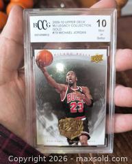 MaxSold Auction: BCCG Graded Gem Mint 10 Gold Upper Deck Michal Jordan Basketball Card - Kingston (Ontario, Canada) SELLER MANAGED Reseller Online Auction - Railway Street