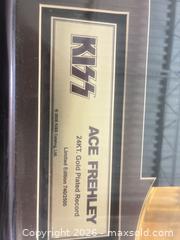MaxSold Auction: Ace Frehley KISS Framed 24KT Gold Plated Record Plaque - Ottawa (Ontario, Canada) SELLER MANAGED Downsizing Online Auction - Grenfell Crescent