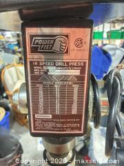 MaxSold Auction: Power Fist Floor Drill Press Model 3462090 5/8" 16-Speed - Ottawa (Ontario, Canada) SELLER MANAGED Downsizing Online Auction - Grenfell Crescent