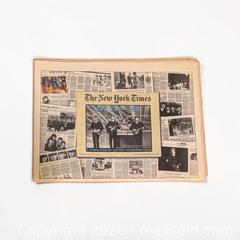 MaxSold Auction: NEW YORK TIMES THE FAB FOUR BEATLES NEWSPAPER COMPILATION - Ottawa (Ontario, Canada) SELLER MANAGED Estate Sale Online Auction - Adam Baker Way