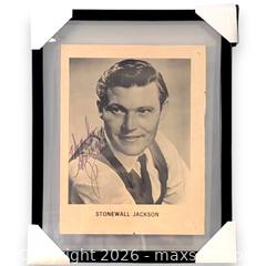 MaxSold Auction: STONEWALL JACKSON AUTOGRAPHED FRAMED PHOTO – 12" × 14" - Ottawa (Ontario, Canada) SELLER MANAGED Estate Sale Online Auction - Adam Baker Way