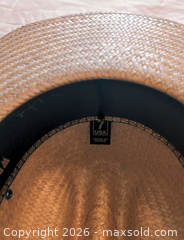 MaxSold Auction: STRAW COWBOY HAT SIZE 7 MADE IN MEXICO USA LABEL WOVEN PALM WESTERN STYLE - Ottawa (Ontario, Canada) SELLER MANAGED Estate Sale Online Auction - Adam Baker Way