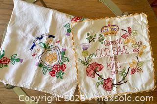 MaxSold Auction: 1937 George VI Pillow Case & Tablecloth - Burlington (Ontario, Canada) SELLER MANAGED Estate Sale Online Auction - Bellwood Avenue