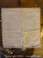 MaxSold Auction: 1937 George VI Pillow Case & Tablecloth - Burlington (Ontario, Canada) SELLER MANAGED Estate Sale Online Auction - Bellwood Avenue