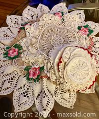 MaxSold Auction: (25) Vintage Round Crocheted Doilies - Burlington (Ontario, Canada) SELLER MANAGED Estate Sale Online Auction - Bellwood Avenue