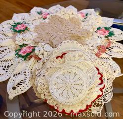 MaxSold Auction: (25) Vintage Round Crocheted Doilies - Burlington (Ontario, Canada) SELLER MANAGED Estate Sale Online Auction - Bellwood Avenue