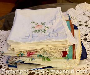 MaxSold Auction: (44) Vintage Womens’ Hankerchiefs - Burlington (Ontario, Canada) SELLER MANAGED Estate Sale Online Auction - Bellwood Avenue
