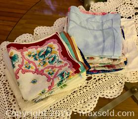 MaxSold Auction: (44) Vintage Womens’ Hankerchiefs - Burlington (Ontario, Canada) SELLER MANAGED Estate Sale Online Auction - Bellwood Avenue