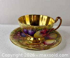 MaxSold Auction:  Vintage Aynsley Cup and Saucer - Burlington (Ontario, Canada) SELLER MANAGED Estate Sale Online Auction - Bellwood Avenue