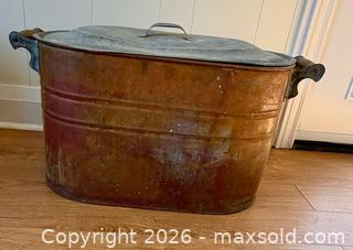 MaxSold Auction: Vintage Copper Wash Tub - Burlington (Ontario, Canada) SELLER MANAGED Estate Sale Online Auction - Bellwood Avenue