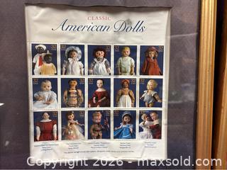 MaxSold Auction: 2X Classic American Doll Stamps - framed  - Idaho Springs (Colorado, USA) PARTNER MANAGED Estate Sale Online Auction - Idaho Street