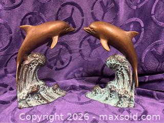 MaxSold Auction: Bronze Dolphin Bookends  - Idaho Springs (Colorado, USA) PARTNER MANAGED Estate Sale Online Auction - Idaho Street