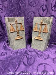 MaxSold Auction: Green Stone Bookends Attorney/ Lawyer  - Idaho Springs (Colorado, USA) PARTNER MANAGED Estate Sale Online Auction - Idaho Street