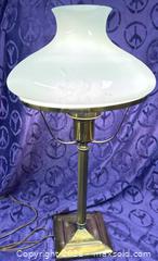 MaxSold Auction: Rare Antique Glass / Brass Lamp - Idaho Springs (Colorado, USA) PARTNER MANAGED Estate Sale Online Auction - Idaho Street