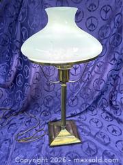 MaxSold Auction: Rare Antique Glass / Brass Lamp - Idaho Springs (Colorado, USA) PARTNER MANAGED Estate Sale Online Auction - Idaho Street