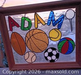 MaxSold Auction: Stained Glass "ADAM" Window picture - Idaho Springs (Colorado, USA) PARTNER MANAGED Estate Sale Online Auction - Idaho Street