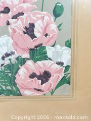MaxSold Auction: Alfred Joseph Casson Pink Poppies silkscreen on paper circa 1930  - Ottawa (Ontario, Canada) SELLER MANAGED Downsizing Online Auction - Daly Avenue