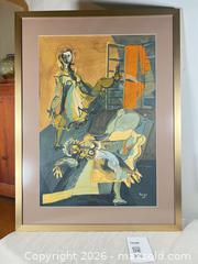 MaxSold Auction: Bruno Venier (Argentina, 1914-1996) large watercolour on paper with abstract figures  - Ottawa (Ontario, Canada) SELLER MANAGED Downsizing Online Auction - Daly Avenue
