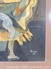 MaxSold Auction: Bruno Venier (Argentina, 1914-1996) large watercolour on paper with abstract figures  - Ottawa (Ontario, Canada) SELLER MANAGED Downsizing Online Auction - Daly Avenue