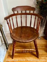 MaxSold Auction: Mid 19th century solid wood captains chair  - Ottawa (Ontario, Canada) SELLER MANAGED Downsizing Online Auction - Daly Avenue