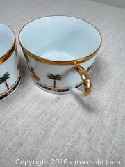 MaxSold Auction: Pair of Christian Dior handled cups in the Casablanca pattern  - Ottawa (Ontario, Canada) SELLER MANAGED Downsizing Online Auction - Daly Avenue