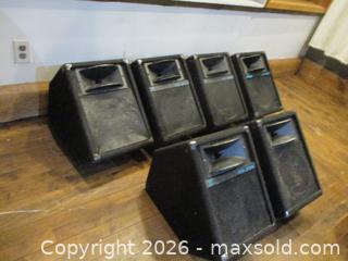 MaxSold Auction: SIX -YORKVILLE ELITE M160 WEDGE Stage Speakers. - Toronto (Ontario, Canada) SELLER MANAGED Estate Sale Online Auction - Annette Street