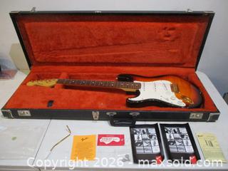MaxSold Auction: Vintage 50Th Anniversary, FENDER STATOCASTER Celebrating 50 Years 1946-1996. SL017 OF SL250. With Hard Case. - Toronto (Ontario, Canada) SELLER MANAGED Estate Sale Online Auction - Annette Street