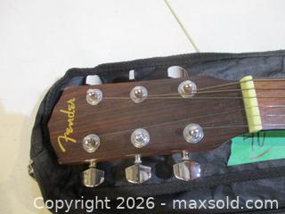 MaxSold Auction: Vintage FENDER Electric Accoustic Guitar. DG-10CELH-NAT. S/N CC;CD04032664. LEFT HAND. - Toronto (Ontario, Canada) SELLER MANAGED Estate Sale Online Auction - Annette Street