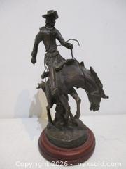 MaxSold Auction: Vintage Solid Bronze Of Cowboy On A Horse. - Toronto (Ontario, Canada) SELLER MANAGED Estate Sale Online Auction - Annette Street