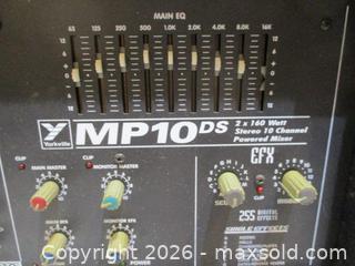 MaxSold Auction: YORKVILLE MP10 DS, 2 x 160 Watt, 10 Channel Powered Mixer. - Toronto (Ontario, Canada) SELLER MANAGED Estate Sale Online Auction - Annette Street