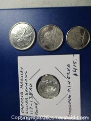 MaxSold Auction: Ancient Roman Silver Denarius Currency Coin. Emperor HADRIAN 117-138 AD. - Toronto (Ontario, Canada) SELLER MANAGED Estate Sale Online Auction - Annette Street