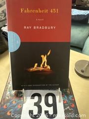 MaxSold Auction: Autographed Fahrenheit 451 by Ray Bradbury - Fullerton (California, USA) SELLER MANAGED Downsizing Online Auction - S. Highland Avenue